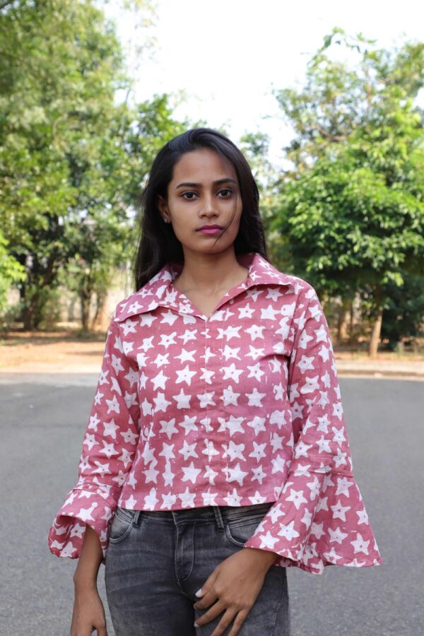 Star Batik crop top