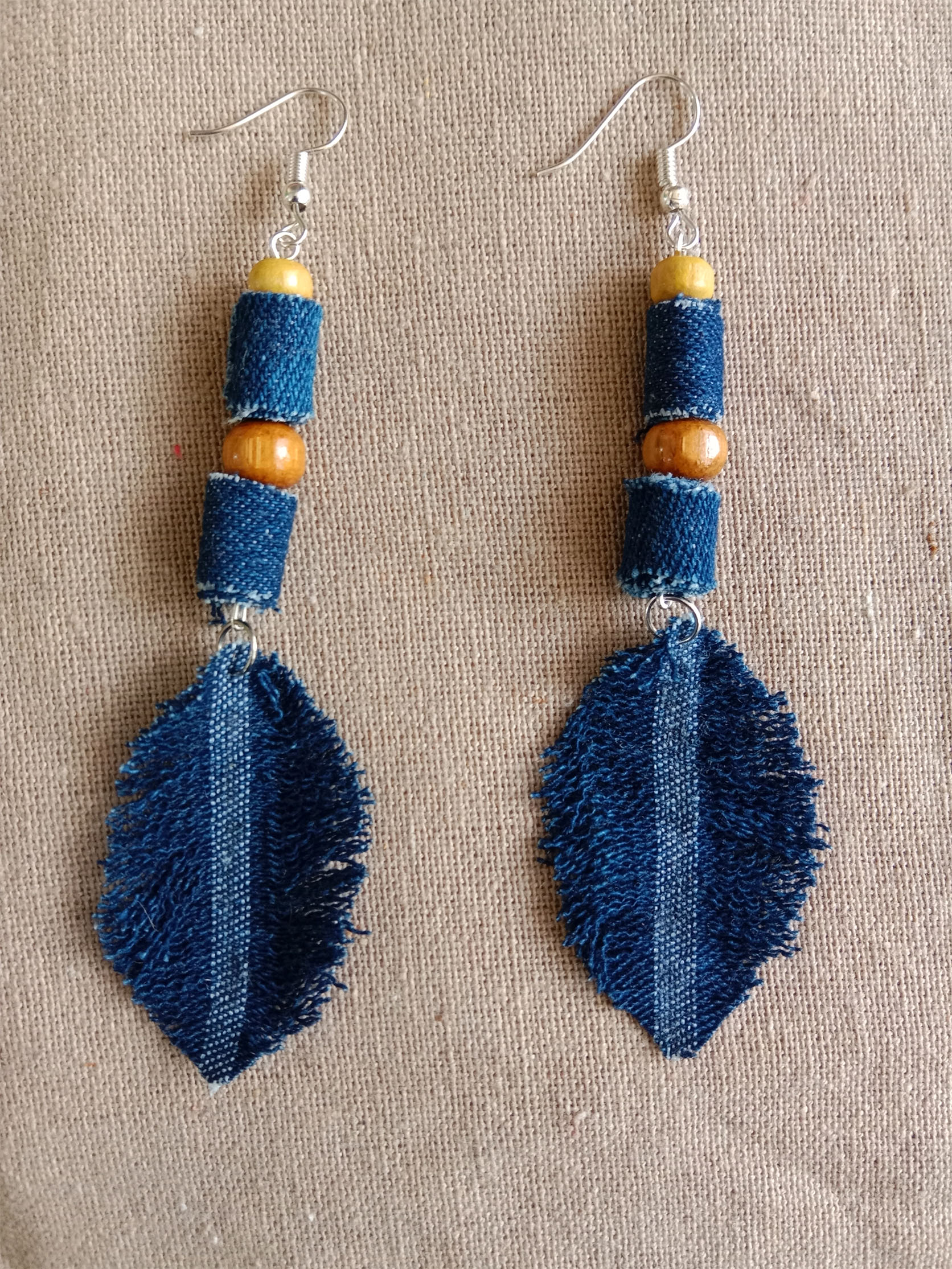 Denim on sale earrings diy