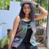 PATCHWORK SLEEVELESS JACKET