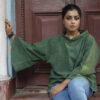 BREEZ COTTON SHORT KURTI (GREEN)