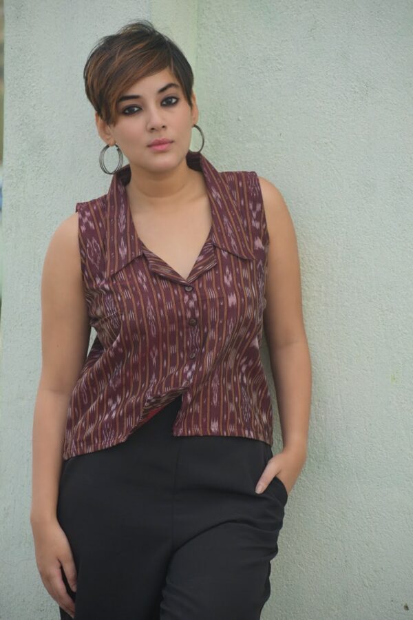 IKAT CROP SHIRT